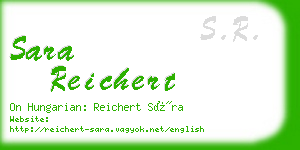 sara reichert business card